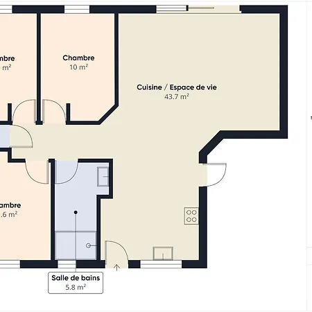 A 450 M De La - Maison 4 Adultes Et 2enfants Prázdninový dům *